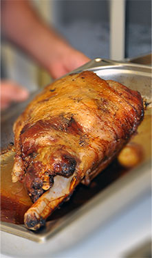 Gigot d'agneau de la ferme Auberge